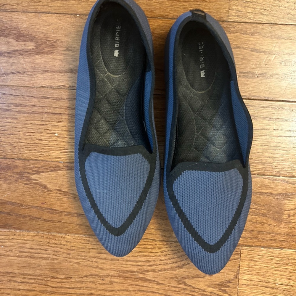 Birdies Blue and Black Flats